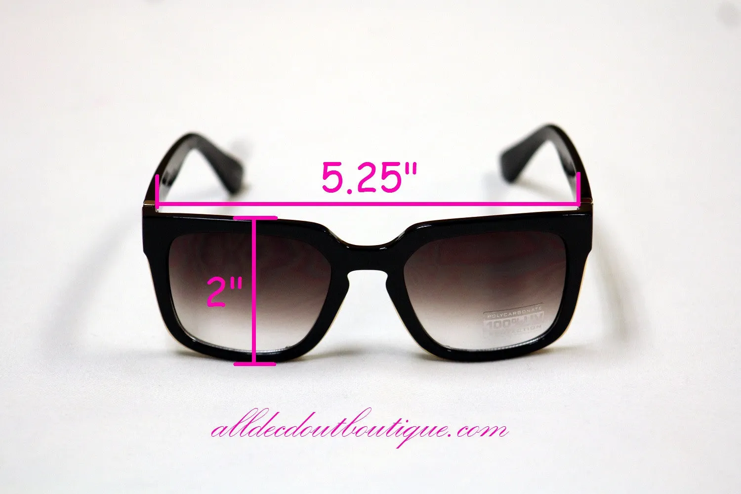 ADO | Customized Sunglasses Purple Tint with Purple Beads & Silver Cross